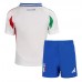 Maglie da calcio Italia Seconda Maglia Bambino Europei 2024 Manica Corta (+ Pantaloni corti)